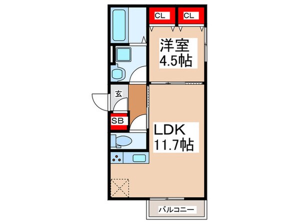 Sejour 布施の物件間取画像